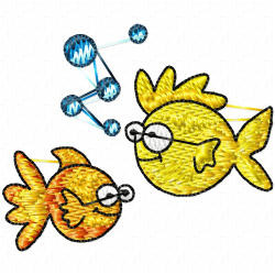 Fishes Embroidery Design 7 Fishes Embroidery Design 7